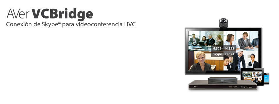 VCBridge de AVer - Cómo conectar Skype al sistema de videoconferencia HVC